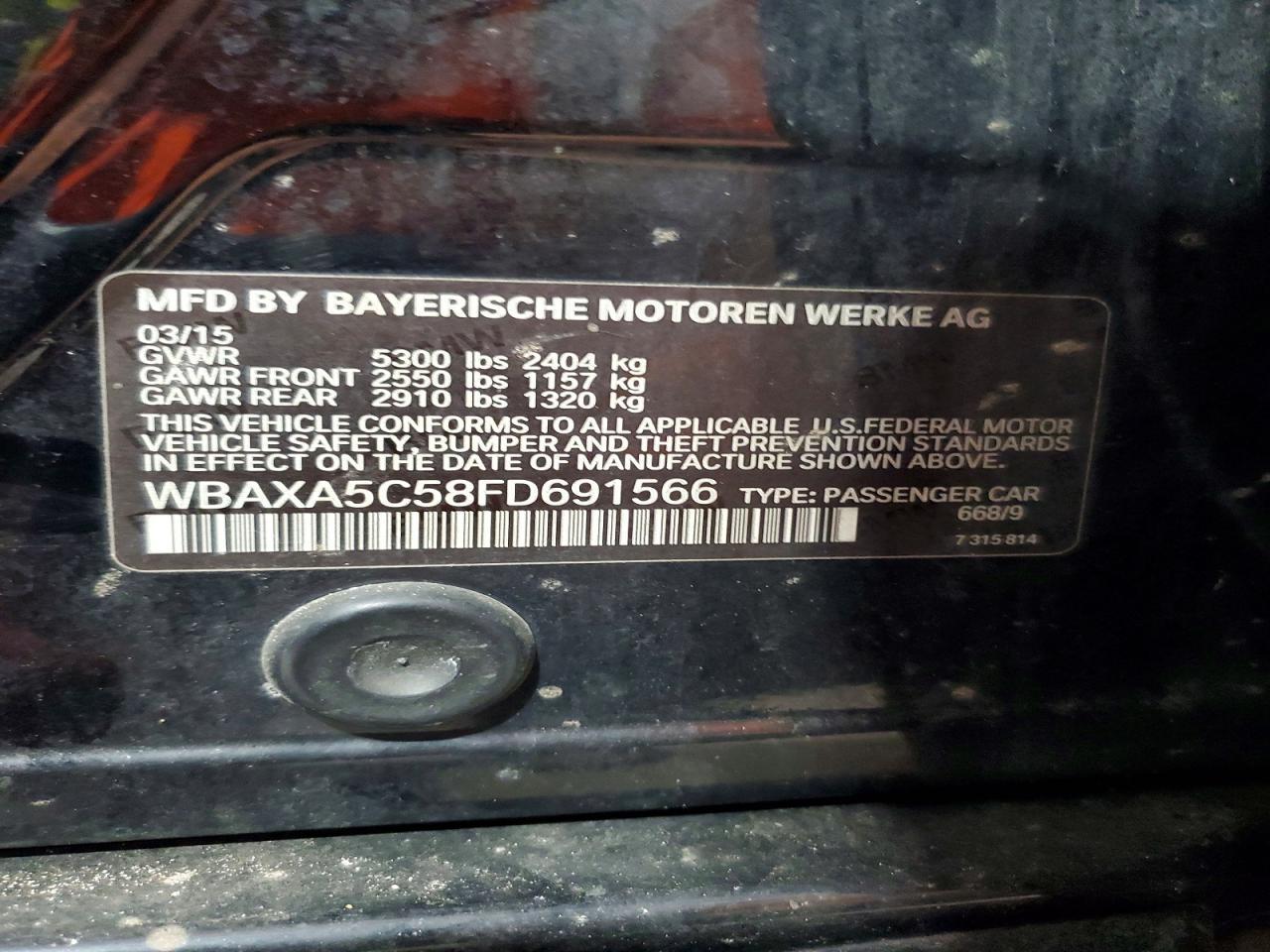 2015 BMW 535 D - zdjęcie 12