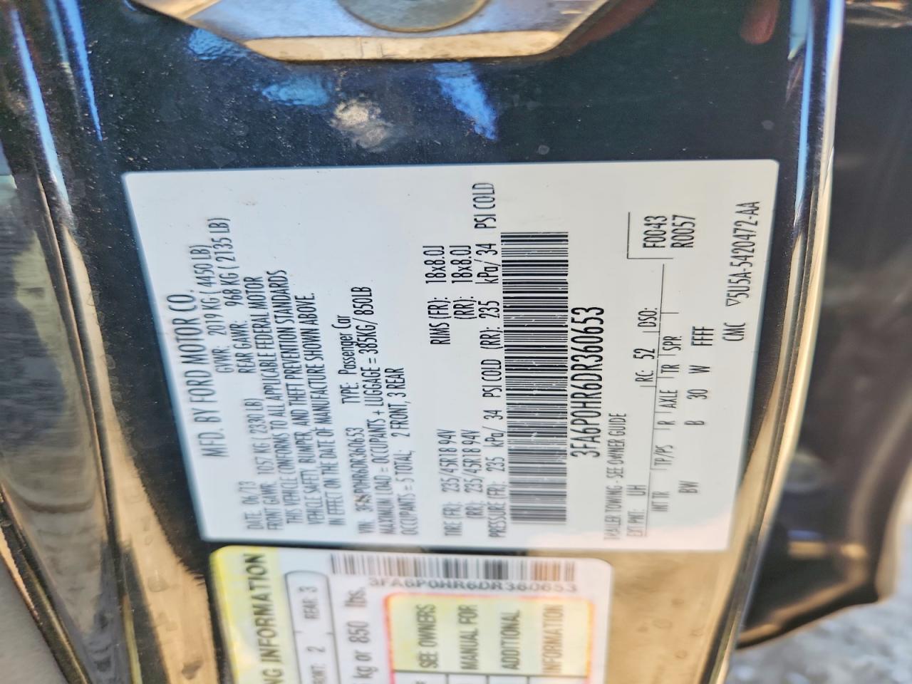 2013 Ford Fusion Se - zdjęcie 12