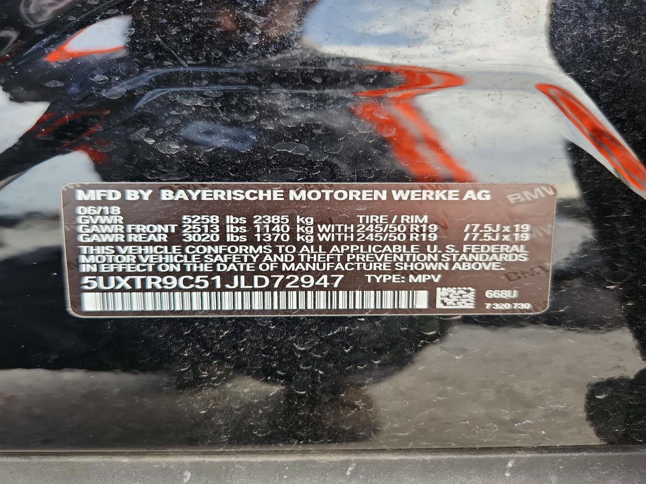 2018 BMW X3 xDrive30I - zdjęcie 12