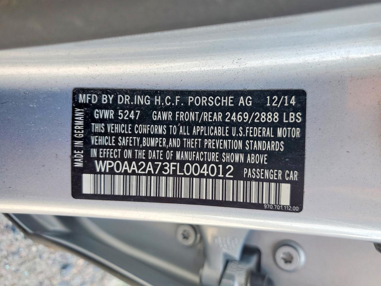 2015 Porsche Panamera 2 - zdjęcie 12