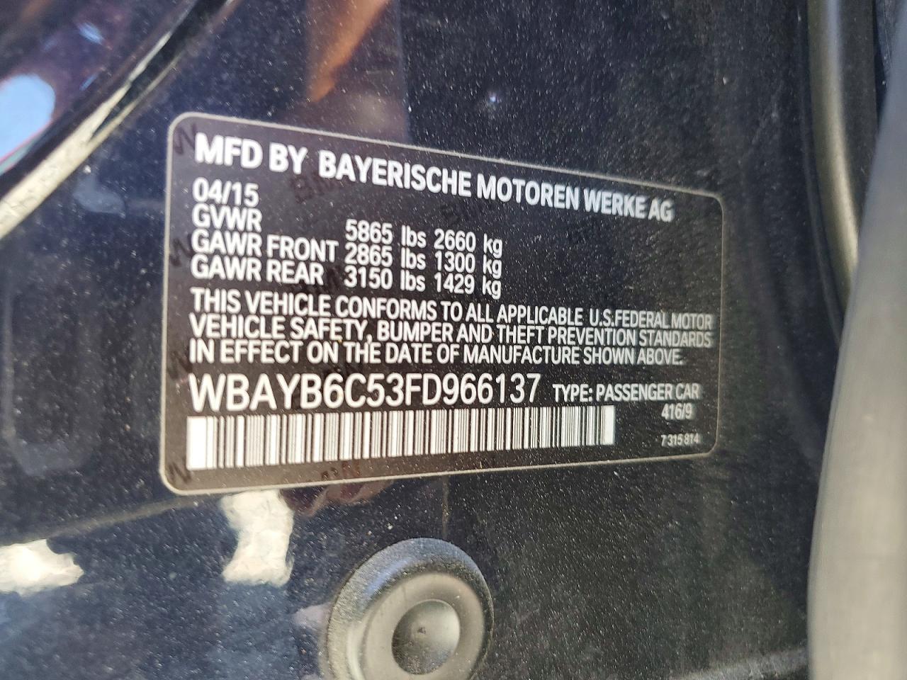 2015 BMW 750 Xi - zdjęcie 13