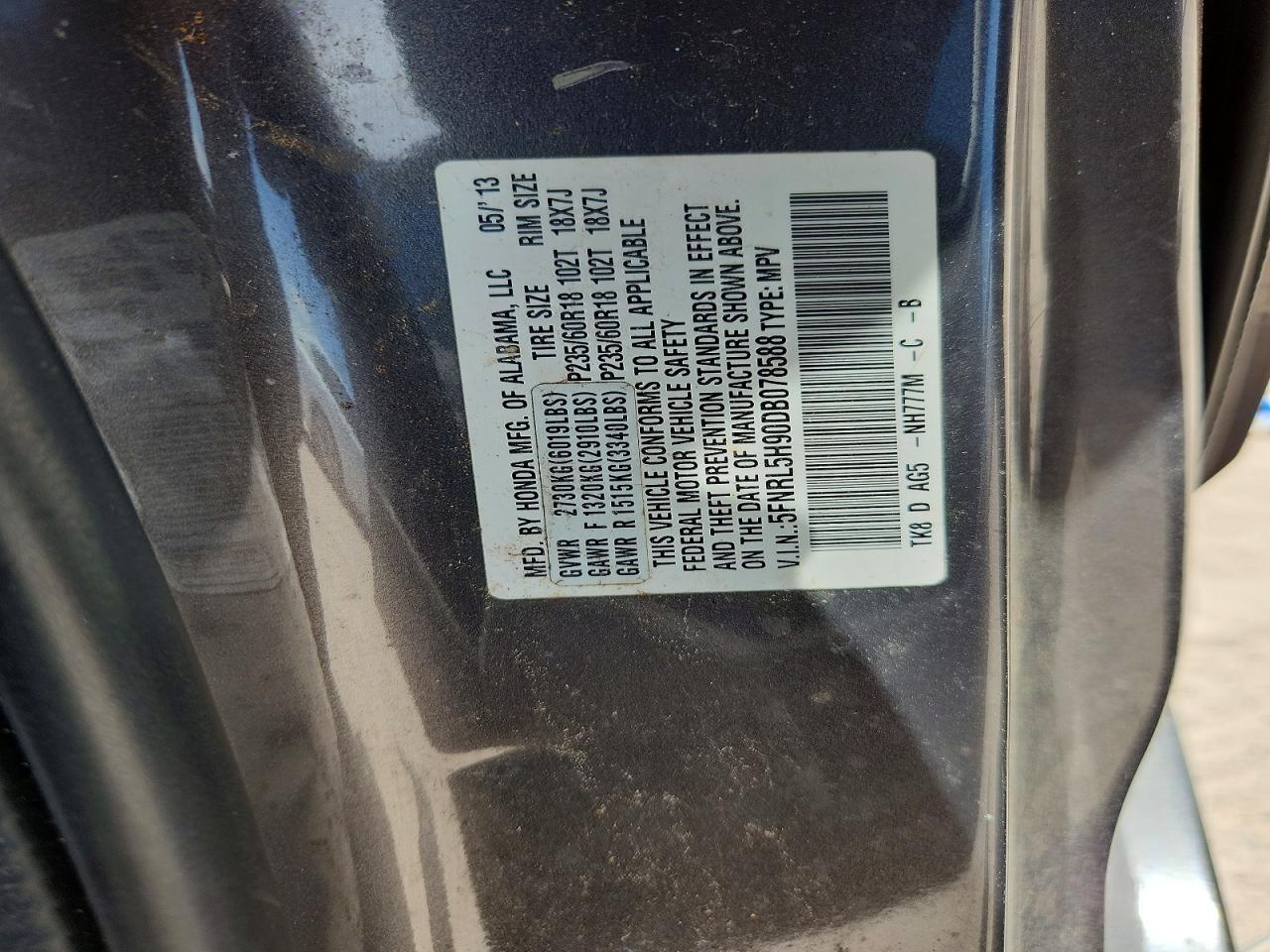 2013 Honda Odyssey Touring - zdjęcie 13