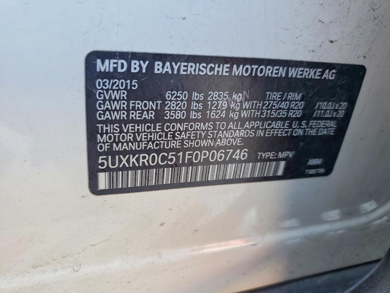 2015 BMW X5 xDrive35I - zdjęcie 13