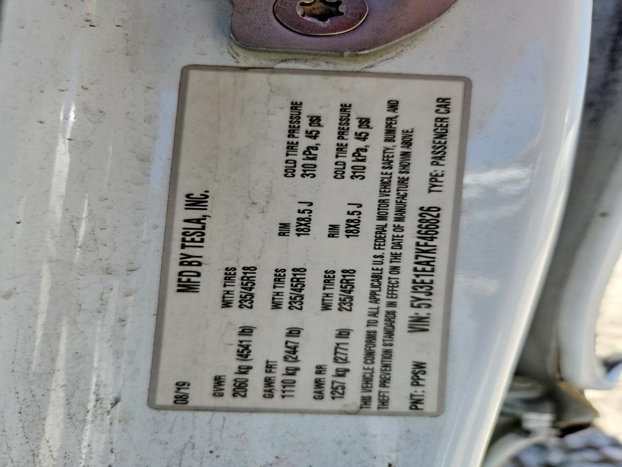 2019 Tesla Model 3 - zdjęcie 13