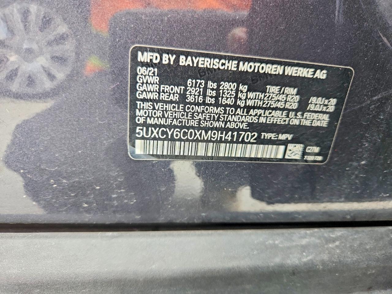 2021 BMW X6 xDrive40I - zdjęcie 14