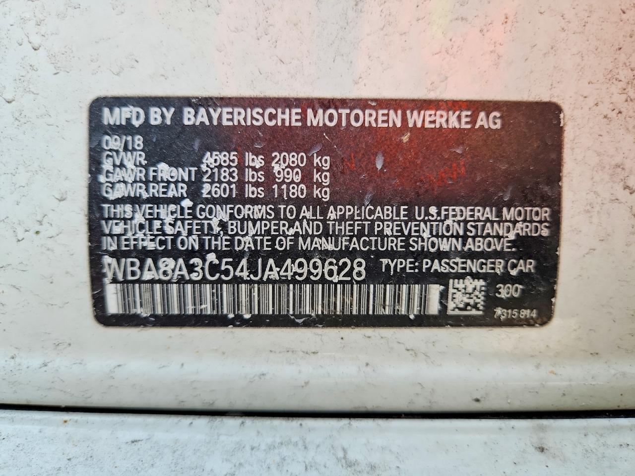 2018 BMW Seria 3 320i - zdjęcie 12