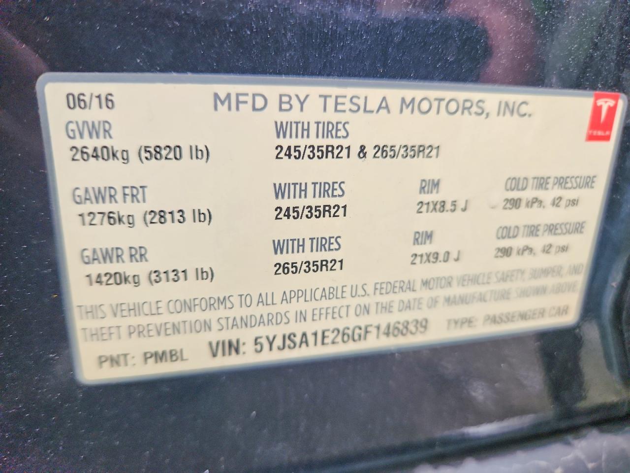 2016 Tesla Model S - zdjęcie 12