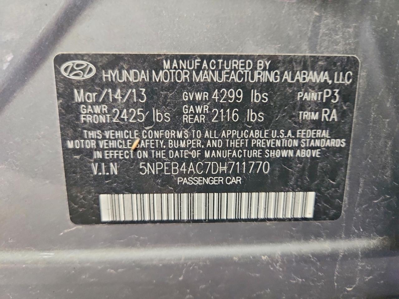 2013 Hyundai Sonata Gls - zdjęcie 12
