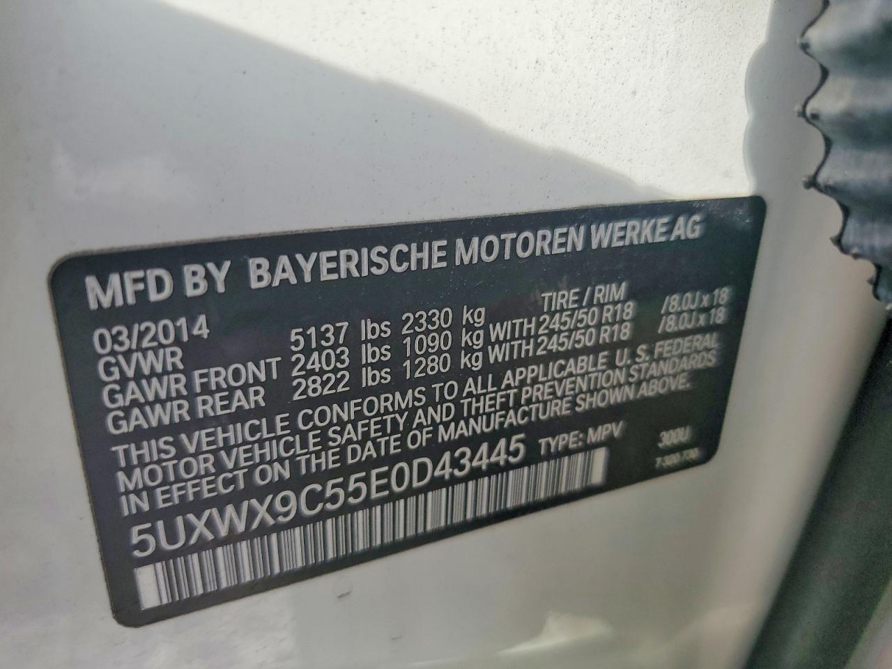 2014 BMW X3 xDrive28I - zdjęcie 13