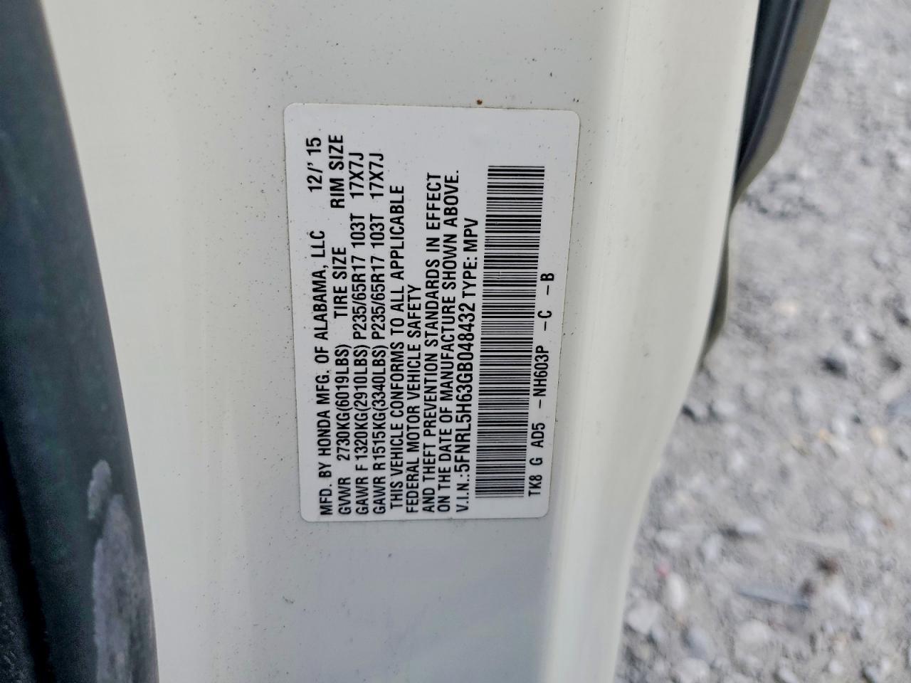 2016 Honda Odyssey Exl - zdjęcie 14