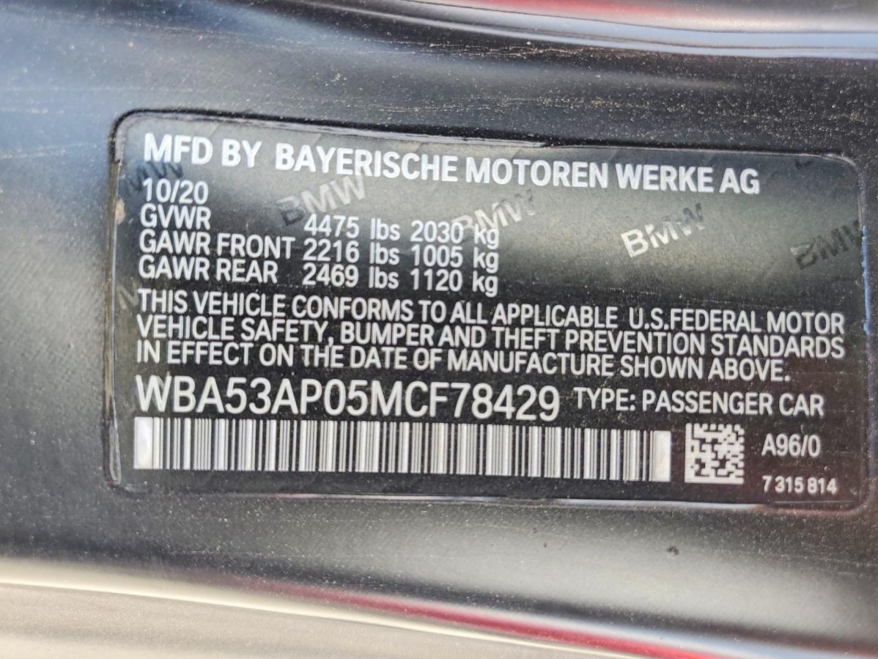 2021 BMW 430I - zdjęcie 12
