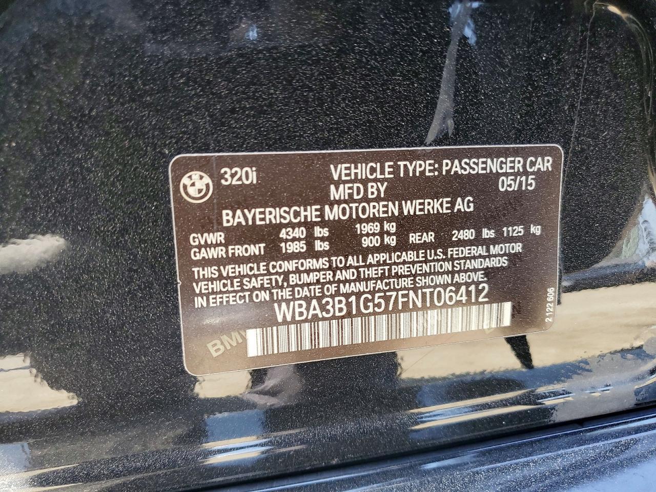 2015 BMW 320 I - zdjęcie 12