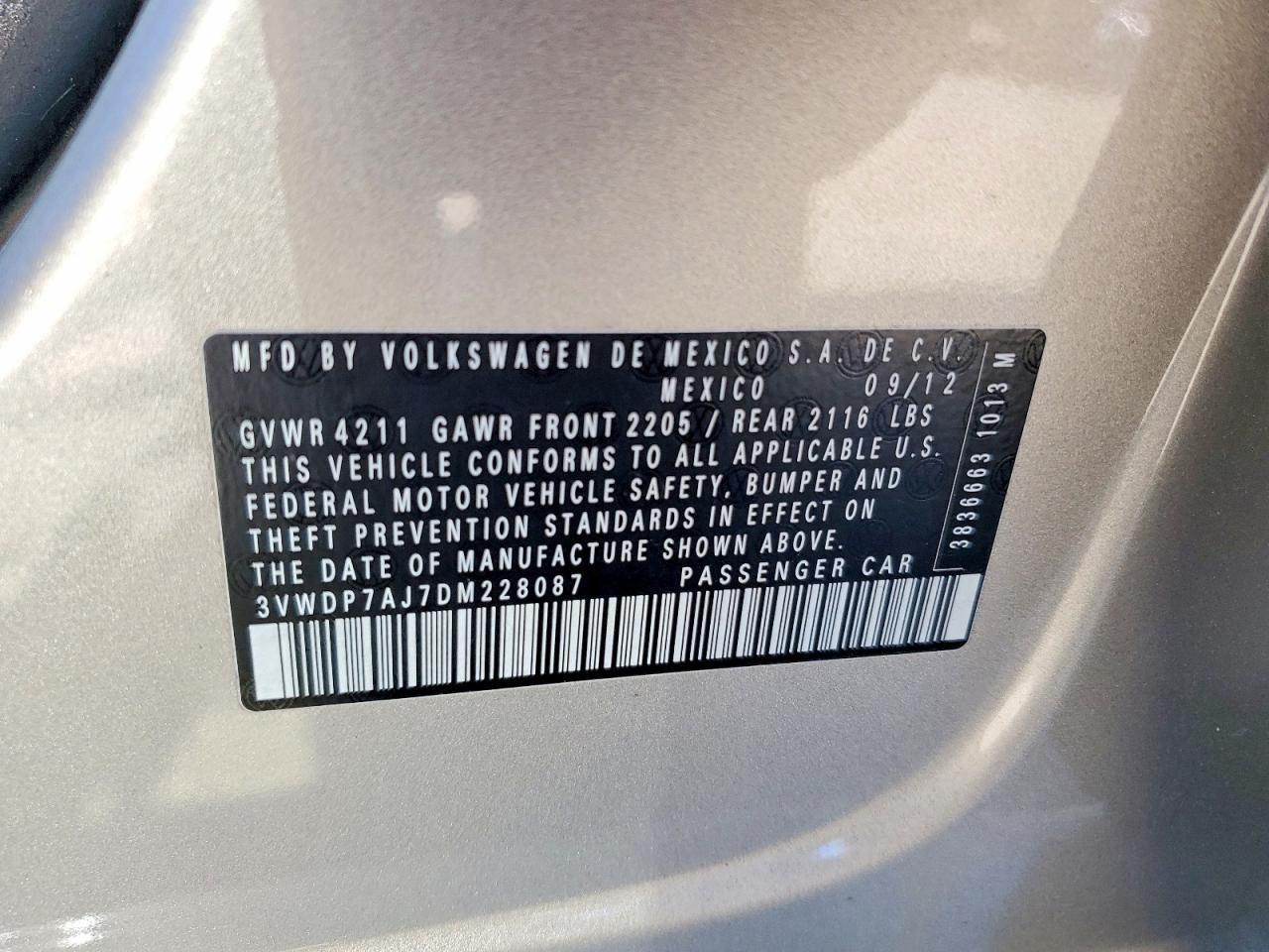 2013 Volkswagen Jetta Se - zdjęcie 12