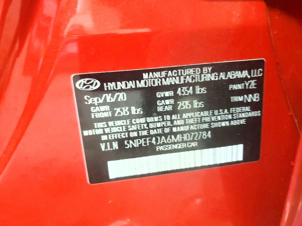 2021 Hyundai Sonata Sel - zdjęcie 12