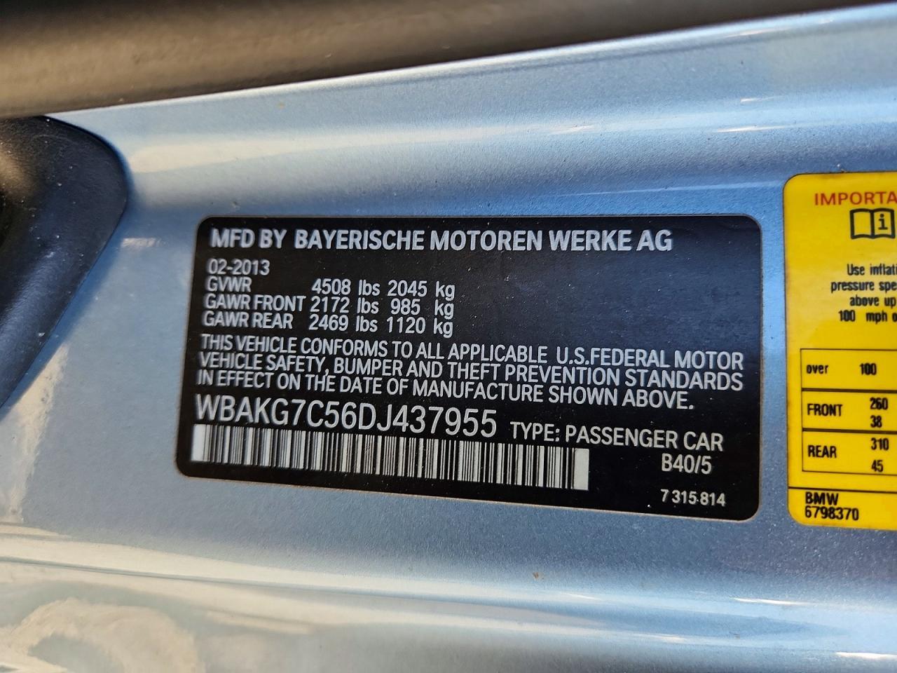 2013 BMW 335 I - zdjęcie 12