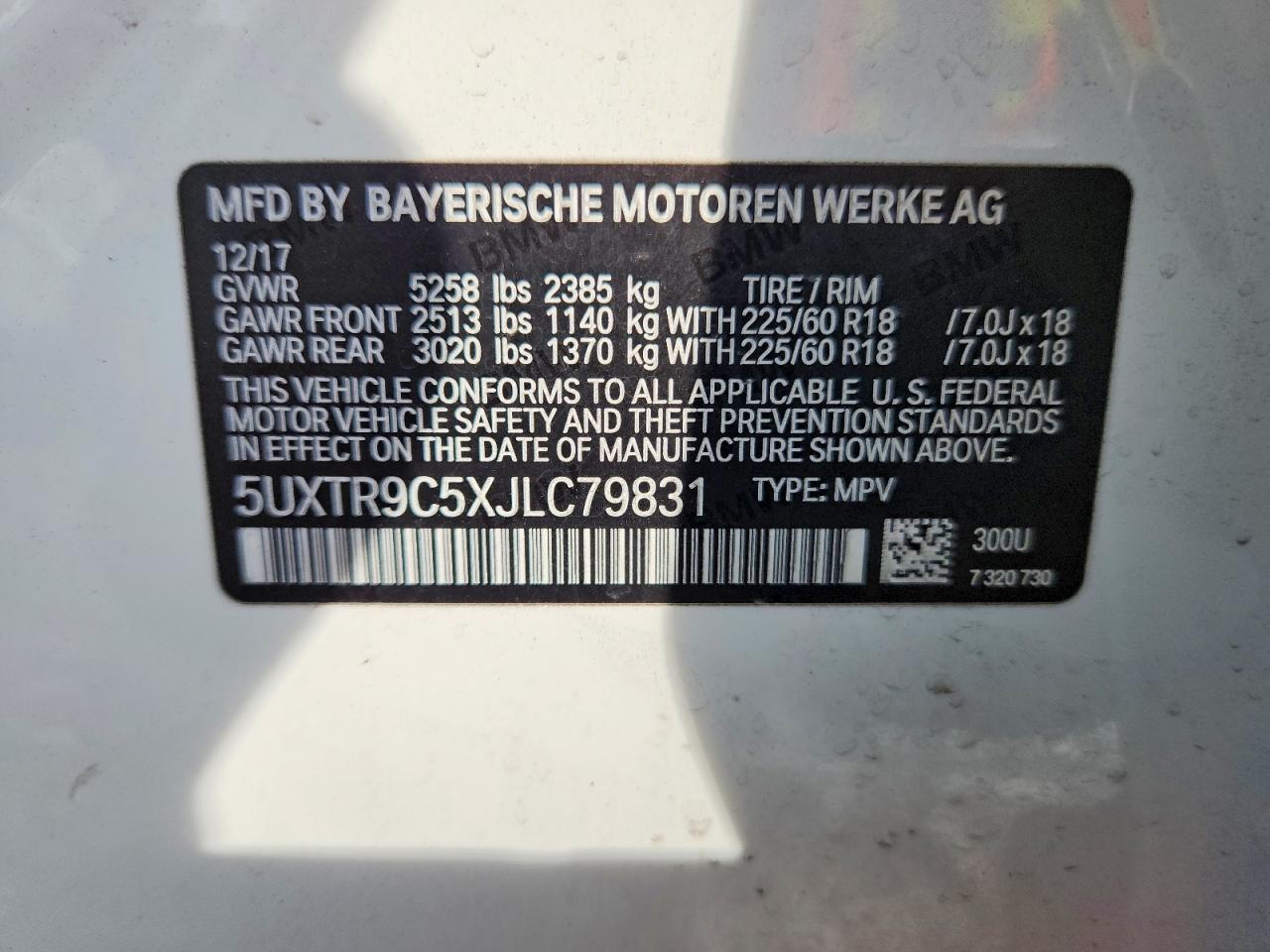 2018 BMW X3 xDrive30I - zdjęcie 13