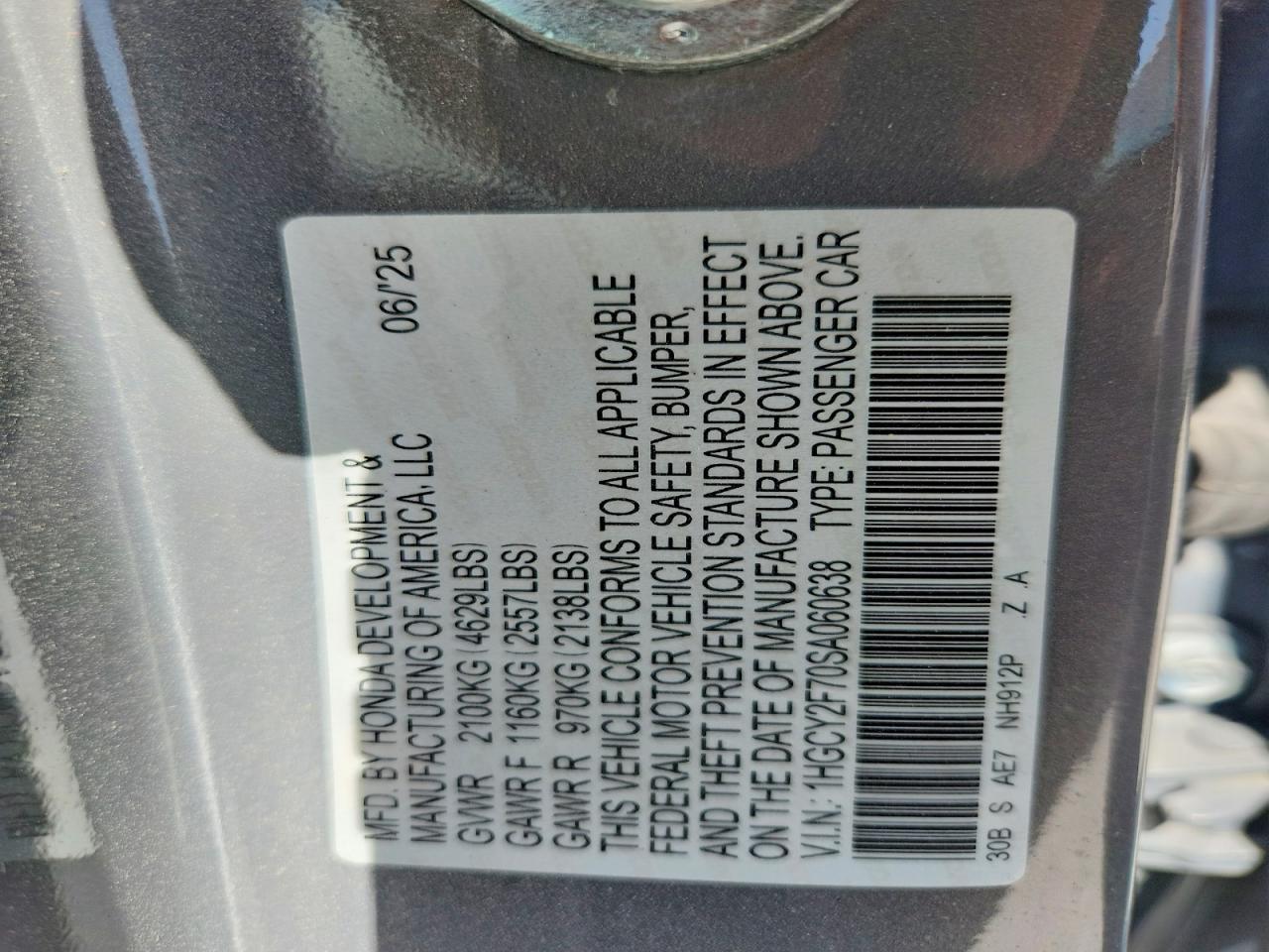 2025 Honda Accord Hybrid Sport-L - zdjęcie 13