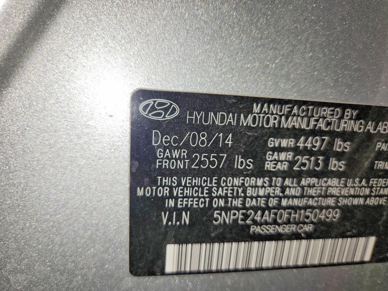2015 Hyundai Sonata Se - zdjęcie 14