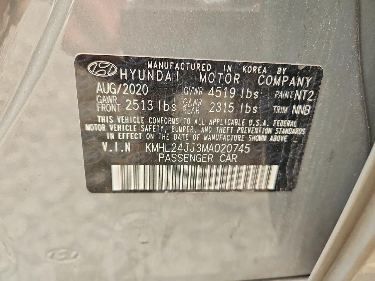 2021 Hyundai Sonata Hybrid Blue - zdjęcie 12