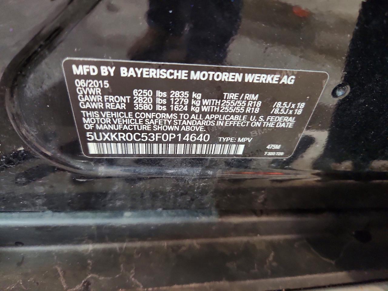 2015 BMW X5 xDrive35I - zdjęcie 14