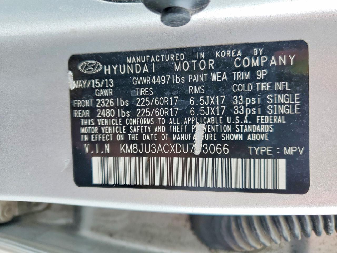 2013 Hyundai Tucson Gls - zdjęcie 12