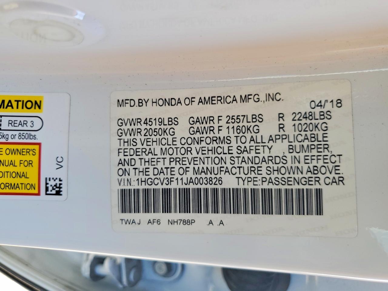2018 Honda Accord Hybrid - zdjęcie 12