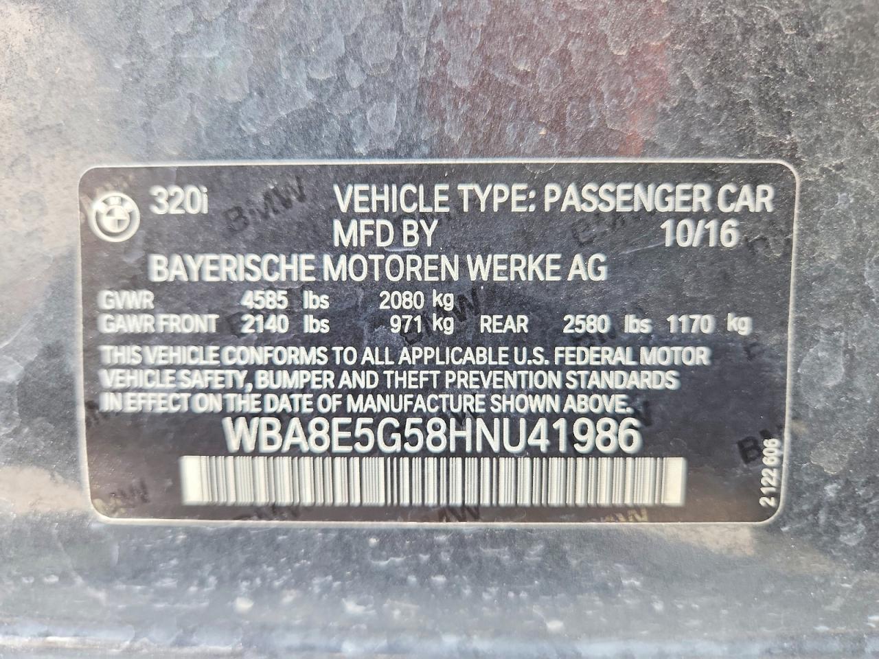 2017 BMW Seria 3 320i - zdjęcie 12