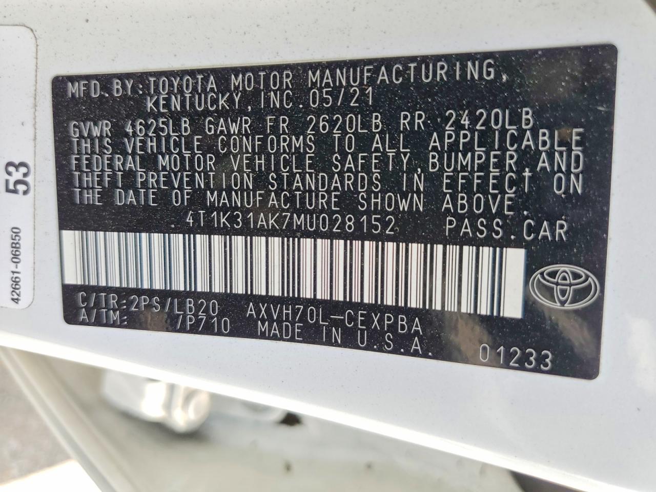 2021 Toyota Camry Xse - zdjęcie 13