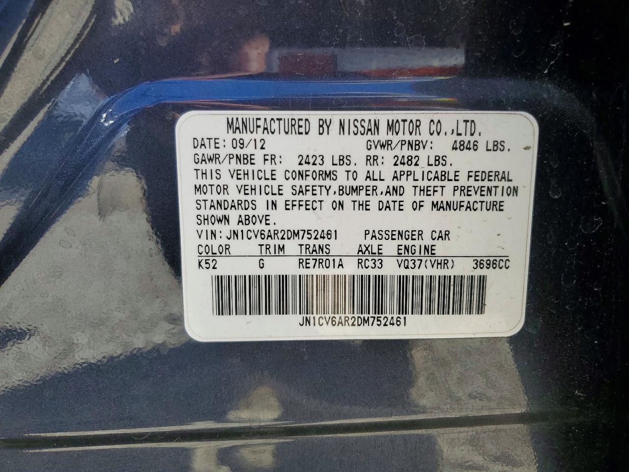 2013 Infiniti G37 Sedan X - zdjęcie 12