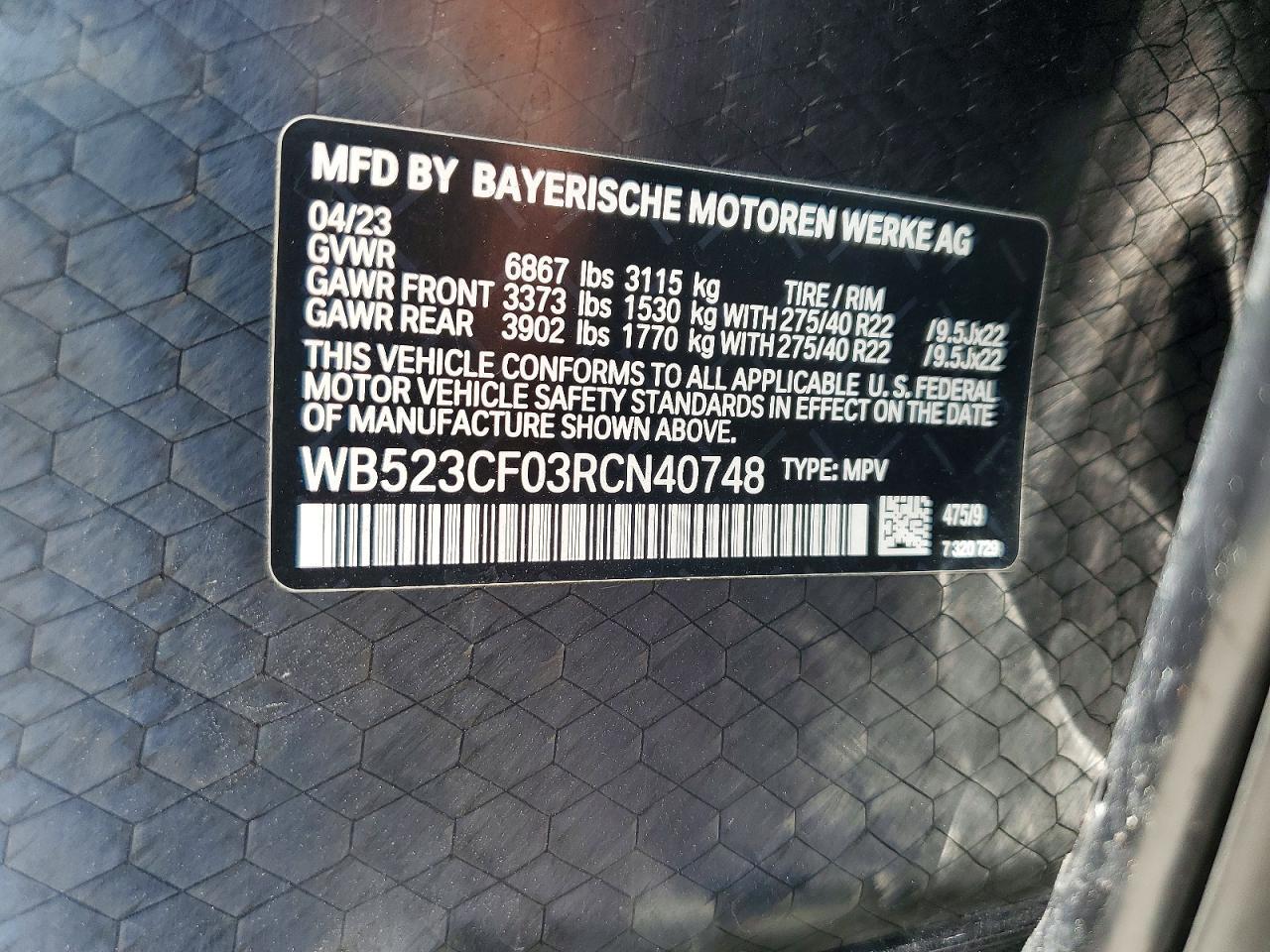 2024 BMW Ix xDrive50 - zdjęcie 13
