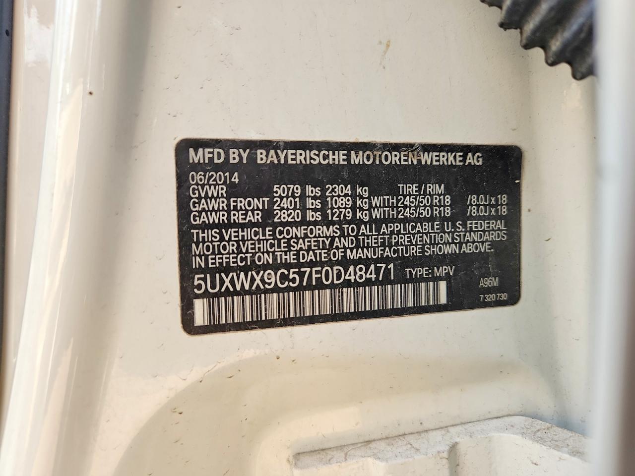 2015 BMW X3 xDrive28I - zdjęcie 13
