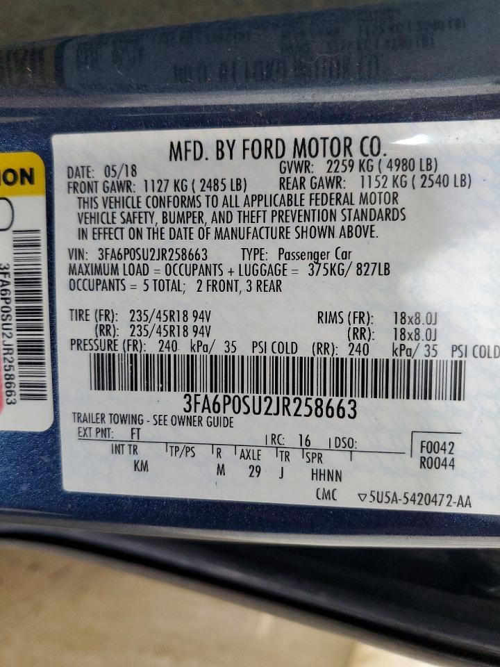 2018 Ford Fusion Titanium/Platinum Phev - zdjęcie 13
