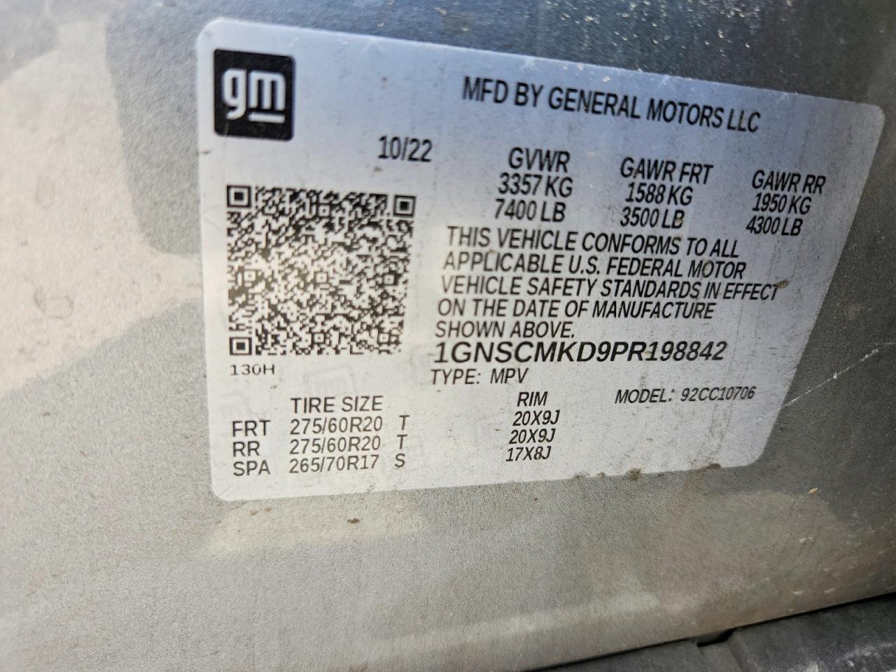 2023 Chevrolet Tahoe C1500 Ls - zdjęcie 13