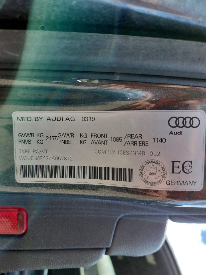 2019 Audi A4 Premium Plus - zdjęcie 13