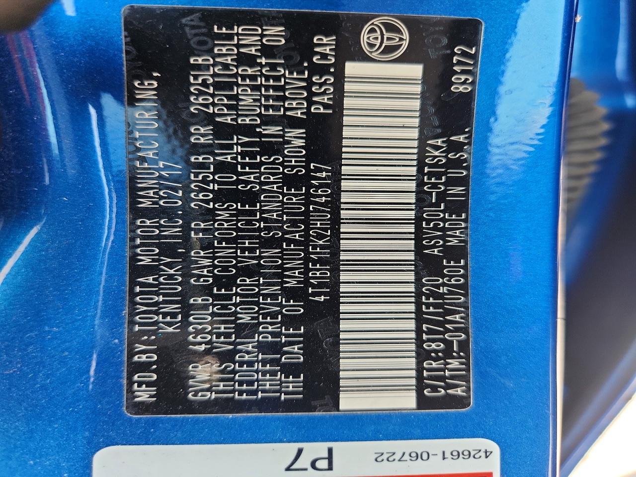 2017 Toyota Camry Se - zdjęcie 12