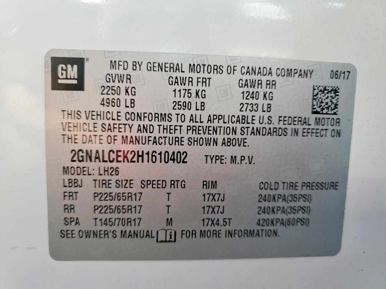 2017 Chevrolet Equinox Lt - zdjęcie 14