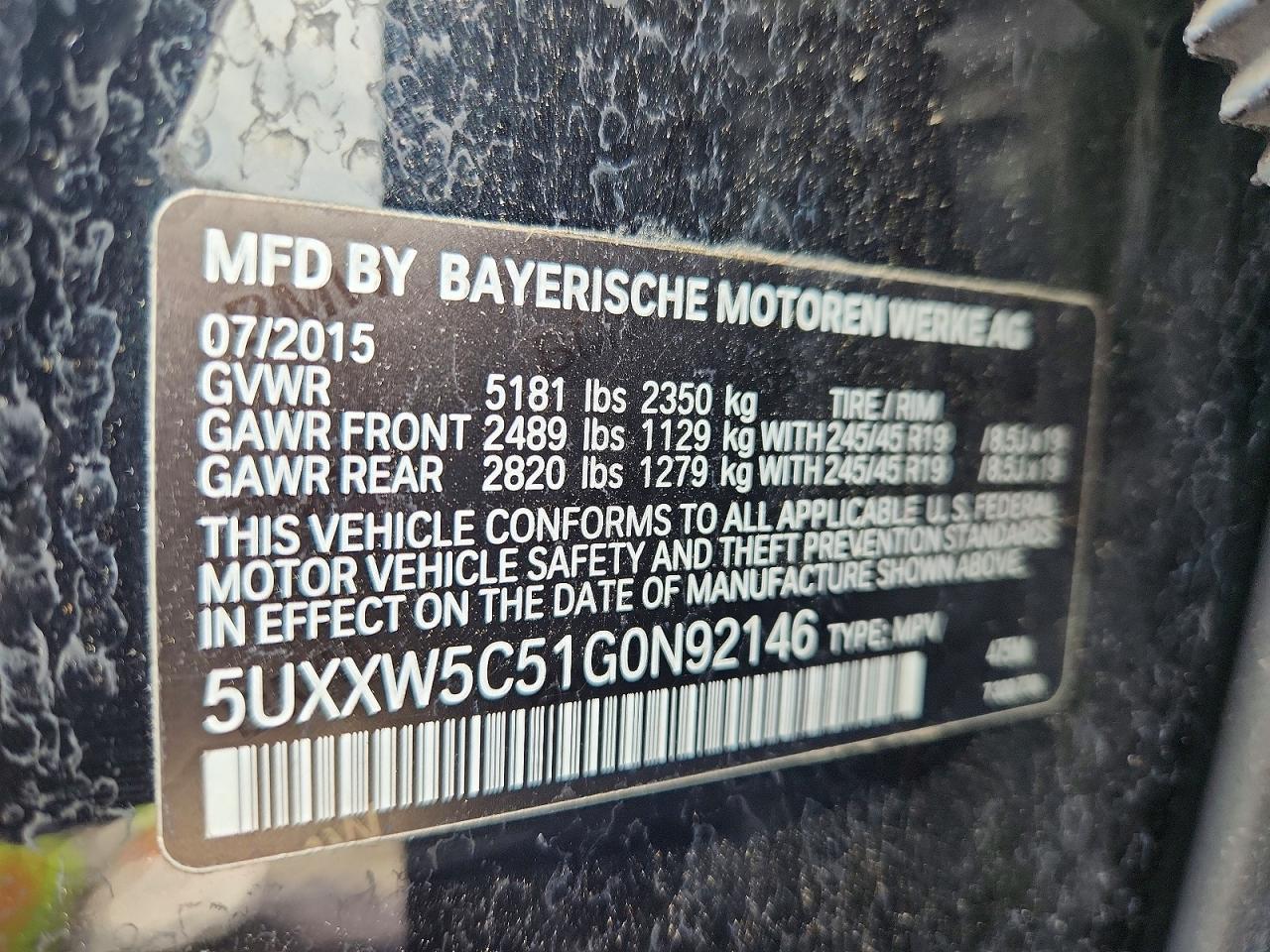 2016 BMW X4 xDrive35I - zdjęcie 13