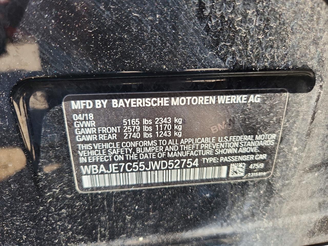 2018 BMW Seria 5 540i - zdjęcie 12