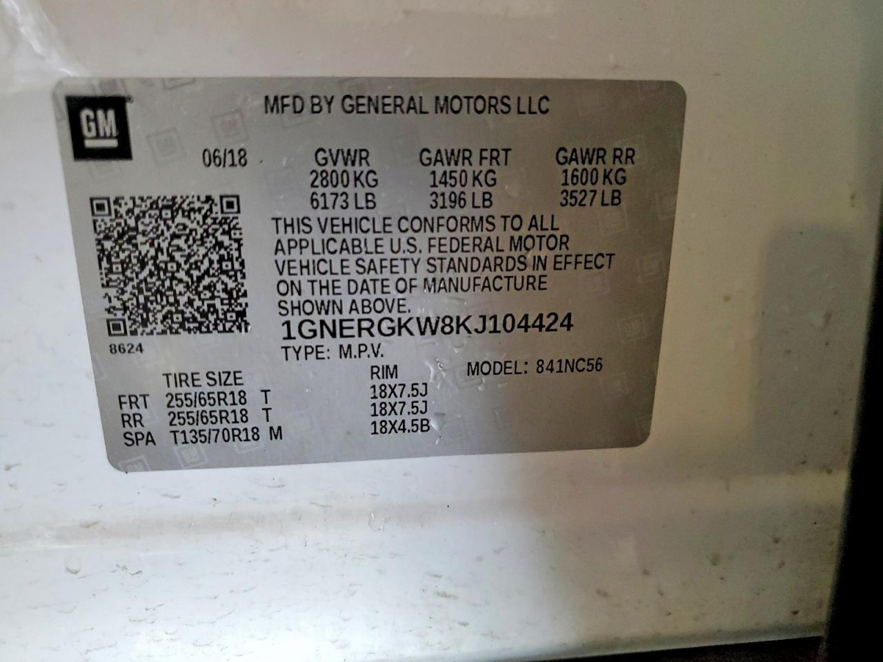 2019 Chevrolet Traverse Lt - zdjęcie 14