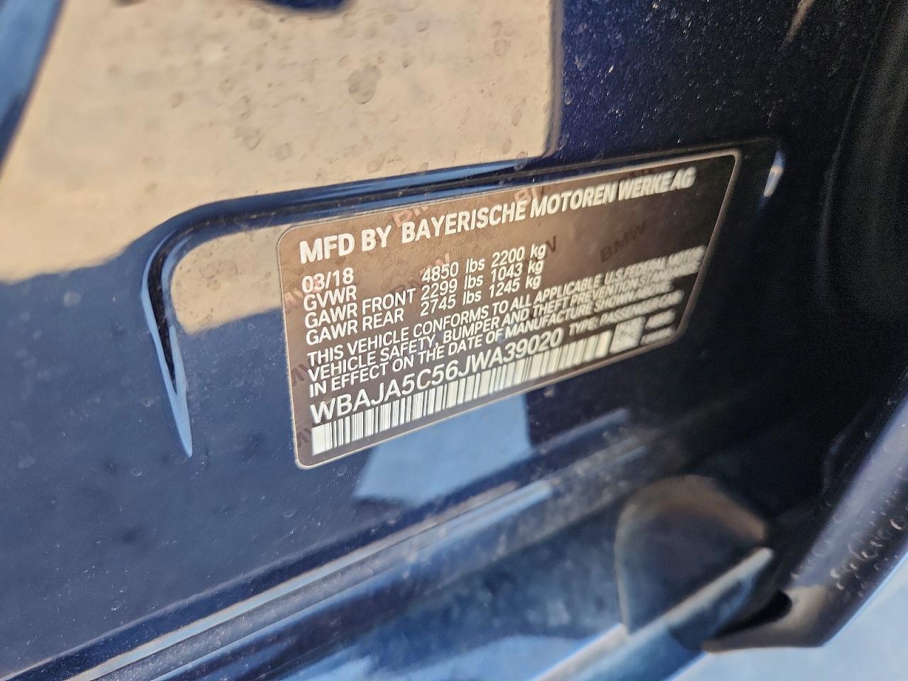 2018 BMW 530 I - zdjęcie 12