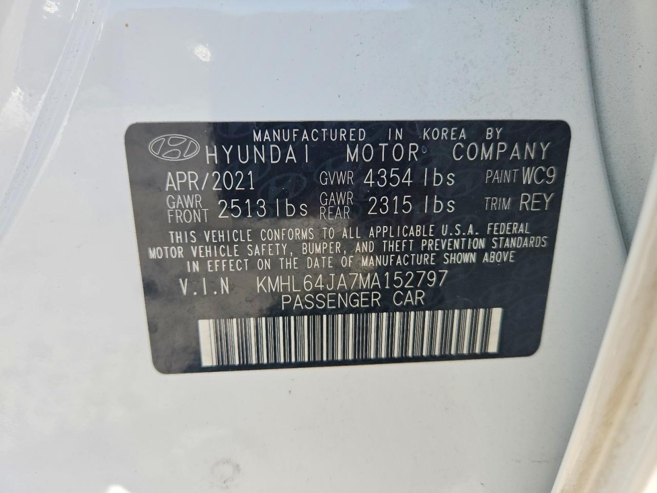 2021 Hyundai Sonata Sel - zdjęcie 12