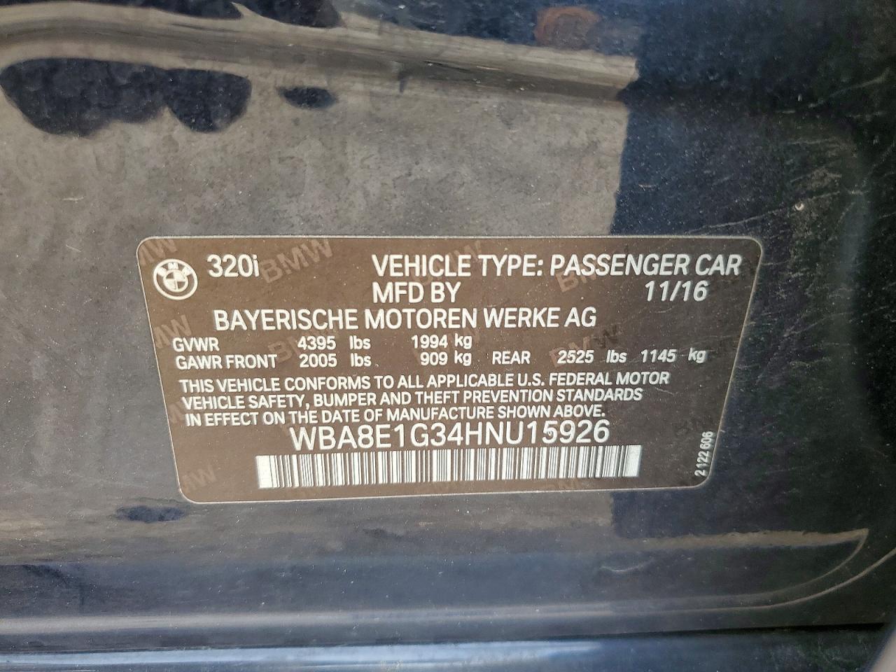 2017 BMW 320 I - zdjęcie 12