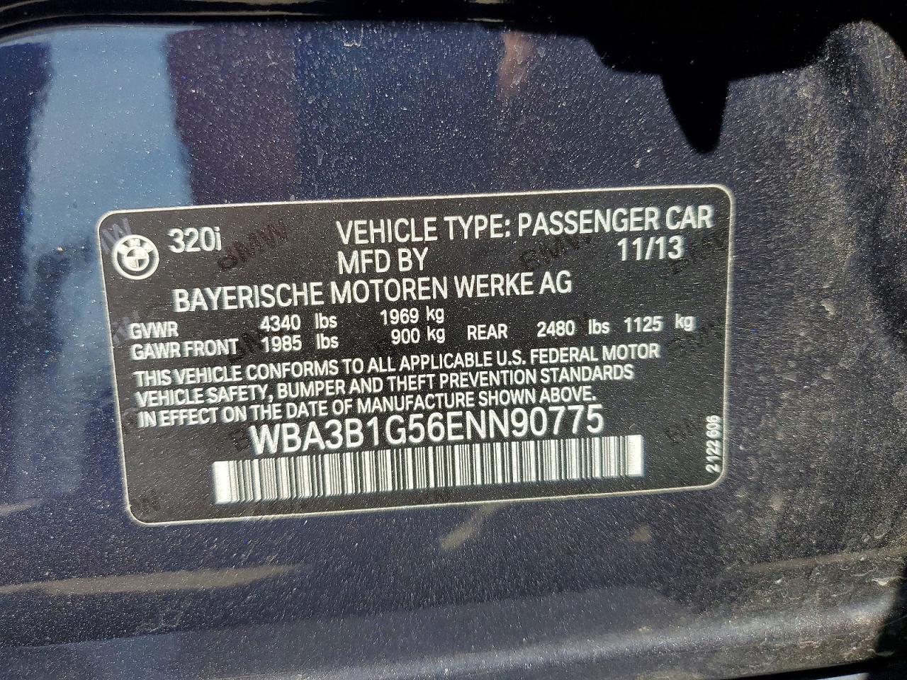 2014 BMW 320 I - zdjęcie 12