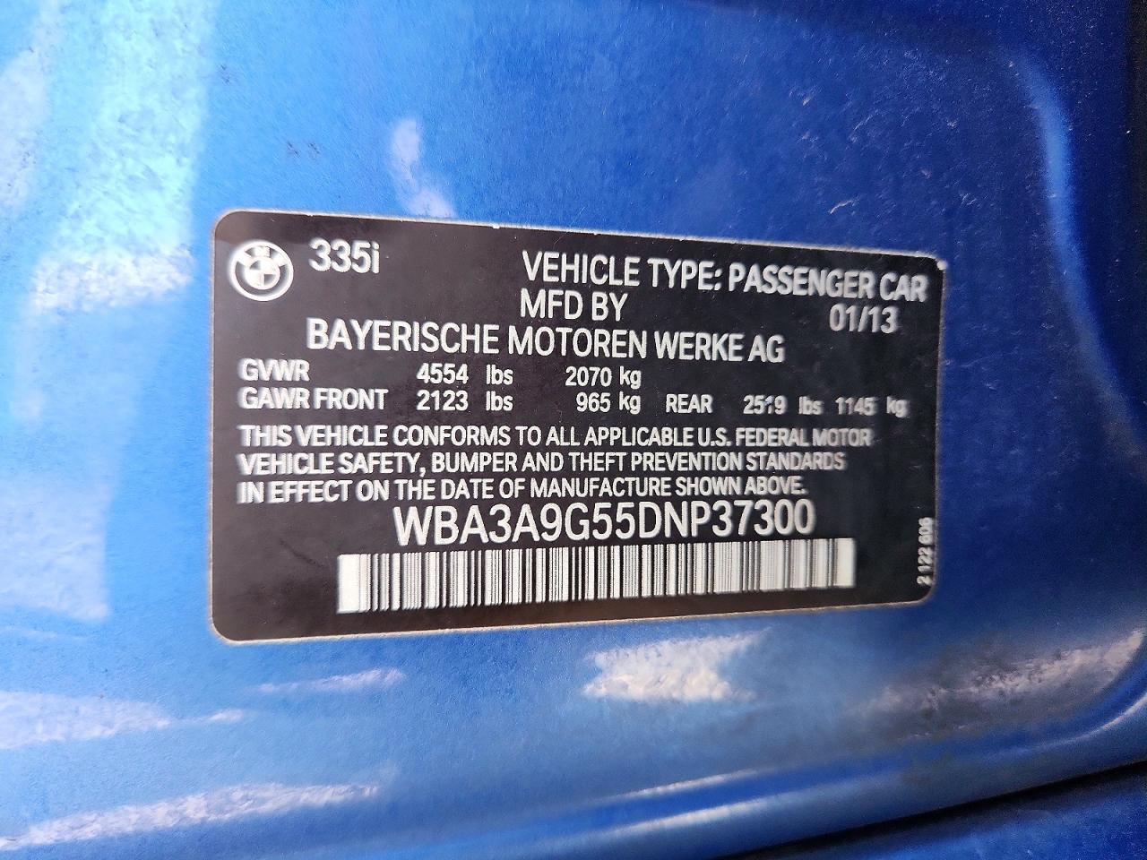2013 BMW 335 I - zdjęcie 12