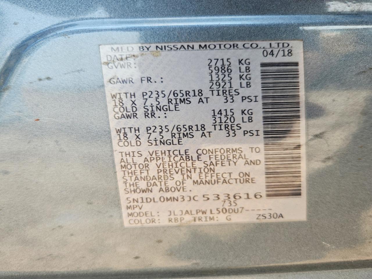 2018 Infiniti Qx60 Base - zdjęcie 13