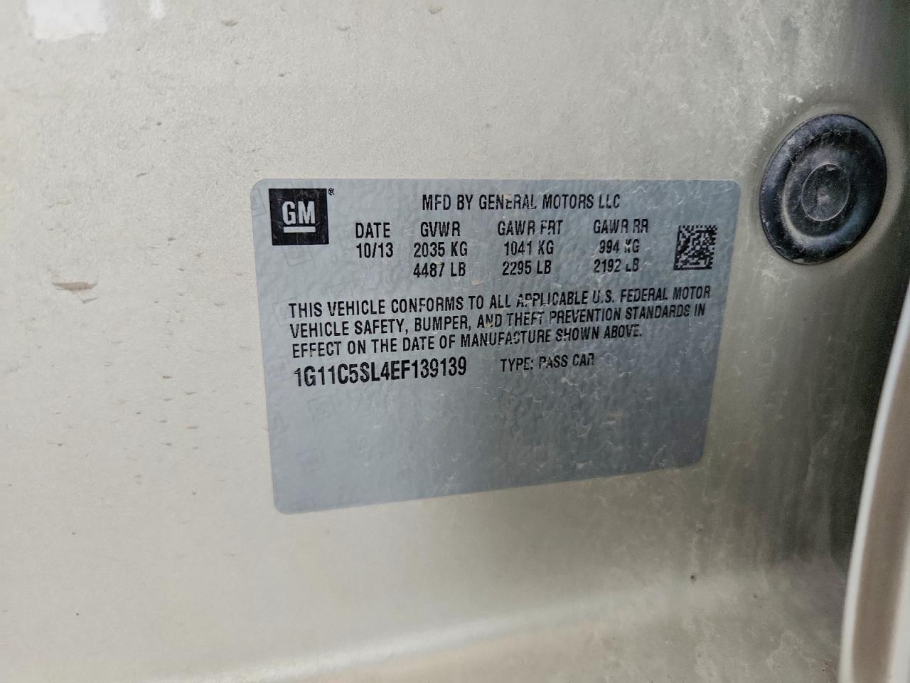 2014 Chevrolet Malibu 1Lt - zdjęcie 12