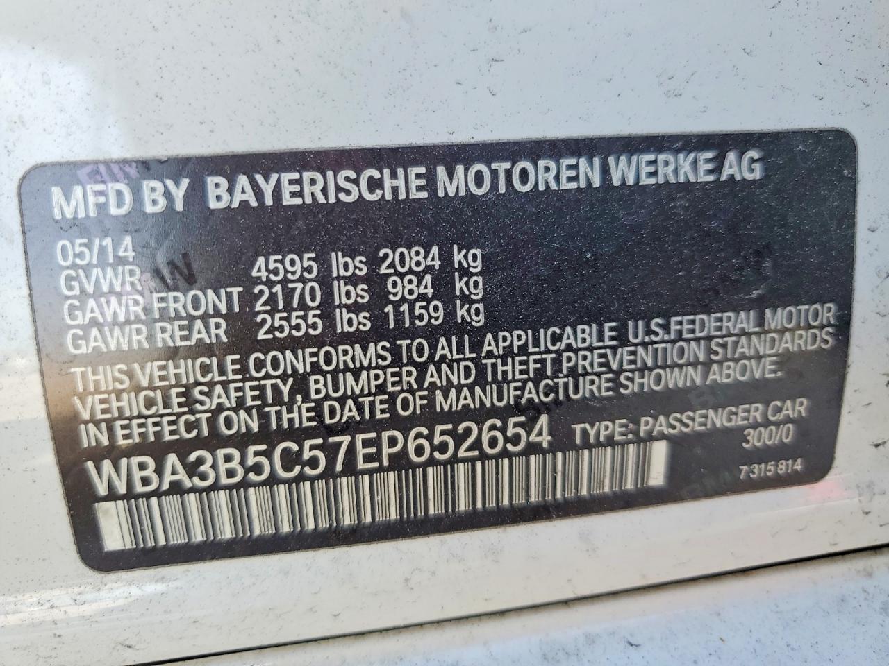 2014 BMW Seria 3 328i - zdjęcie 12