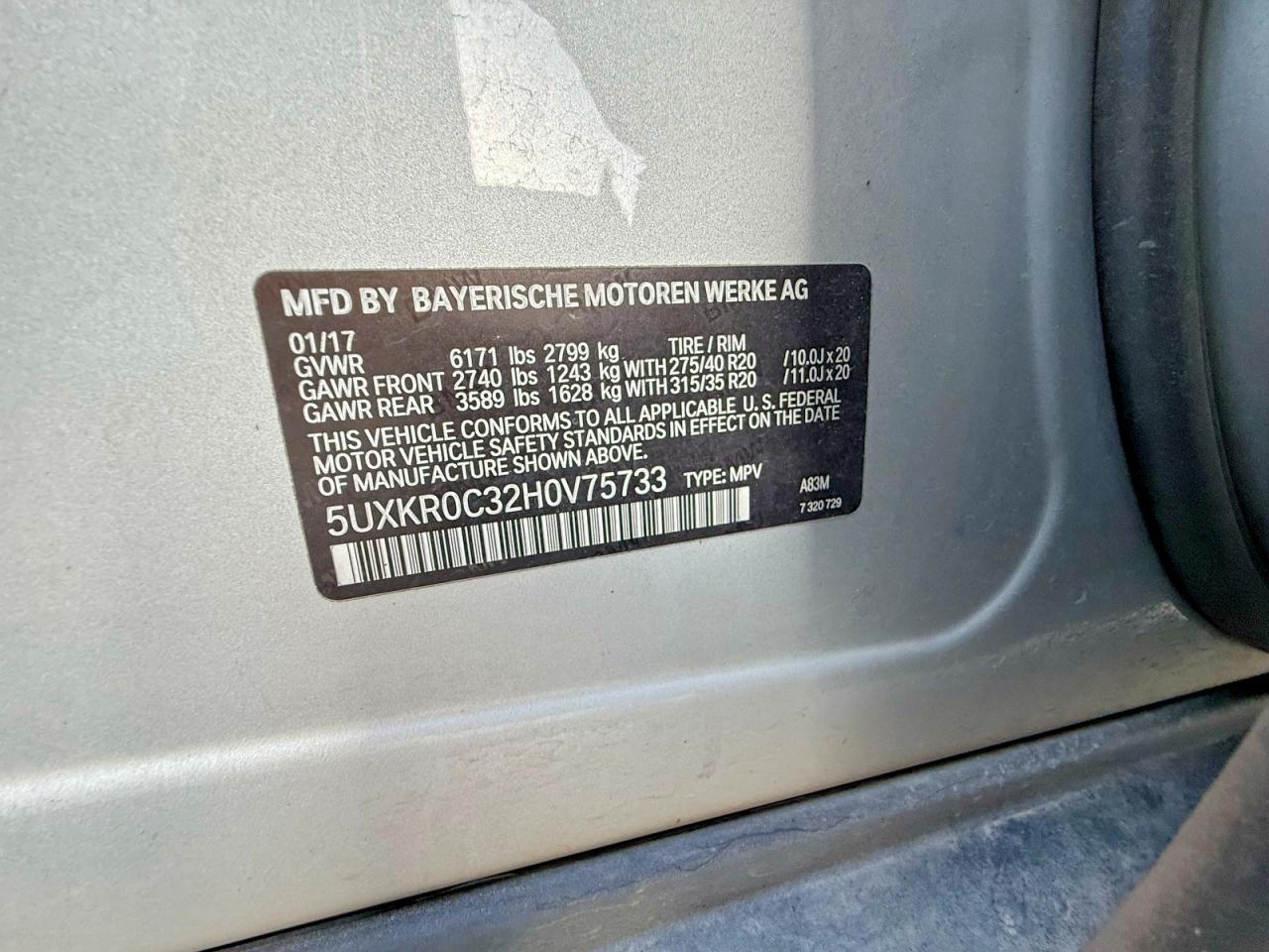 2017 BMW X5 xDrive35I - zdjęcie 10