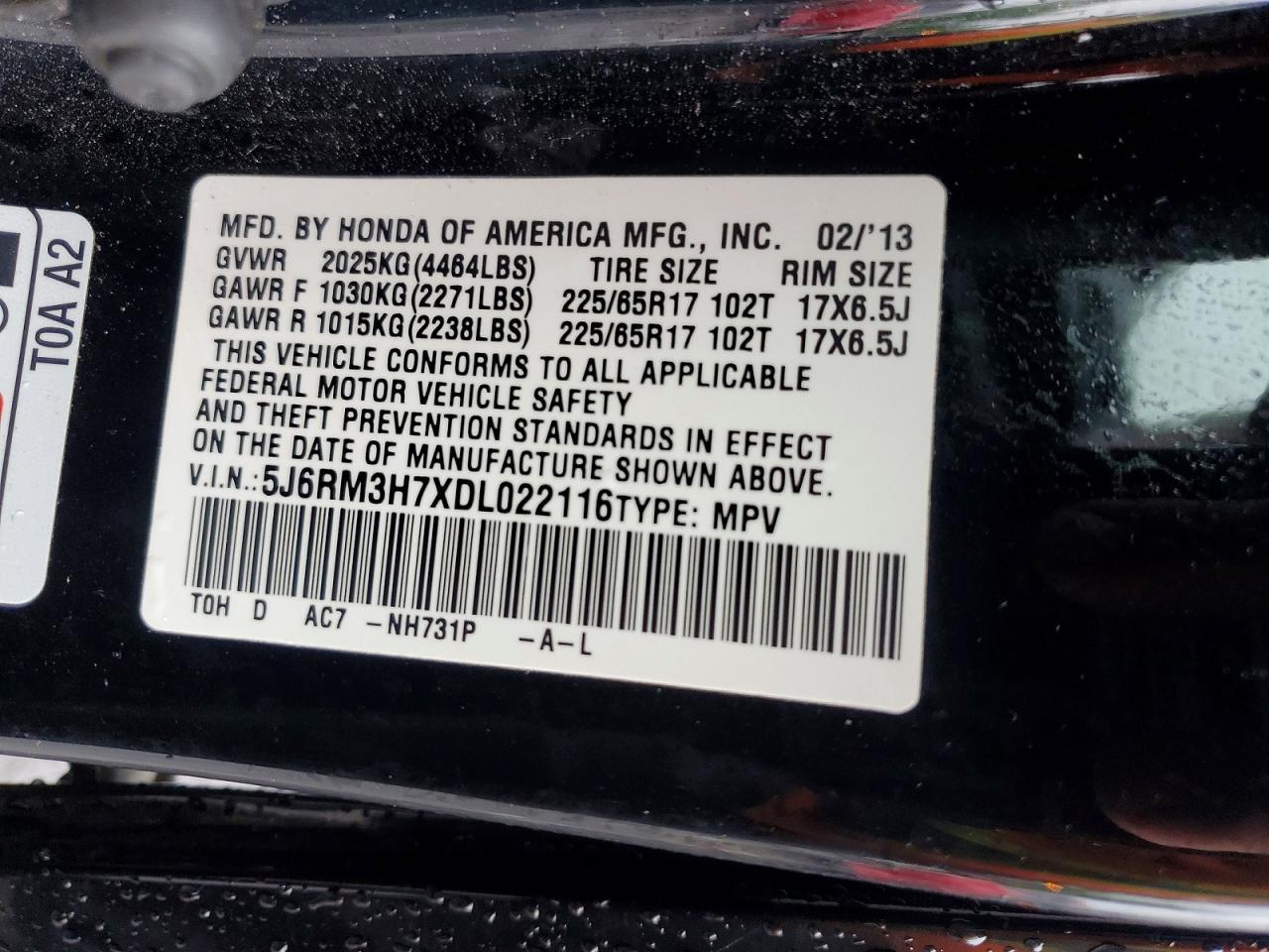 2013 Honda Cr-V Exl - zdjęcie 13