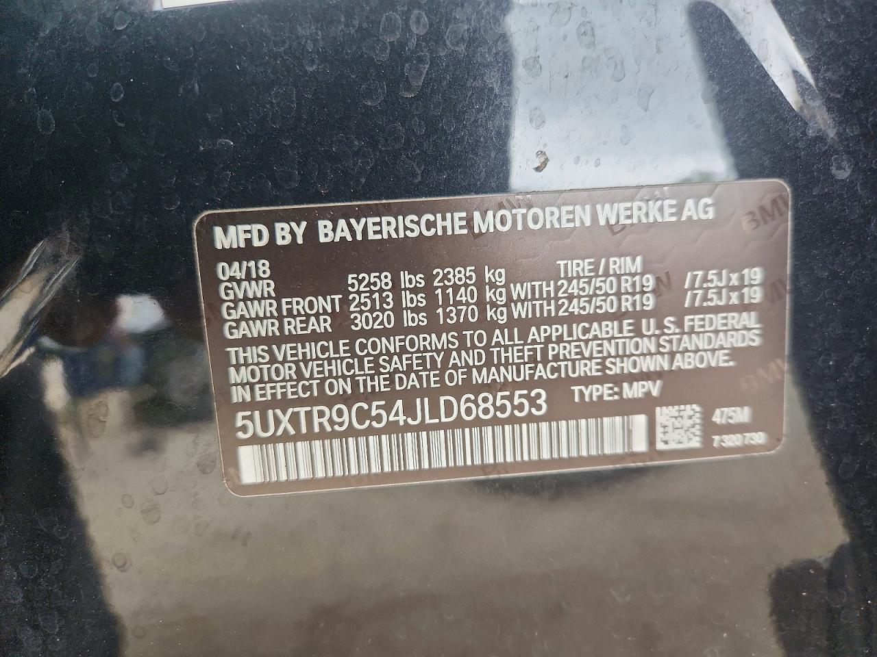 2018 BMW X3 xDrive30I - zdjęcie 13